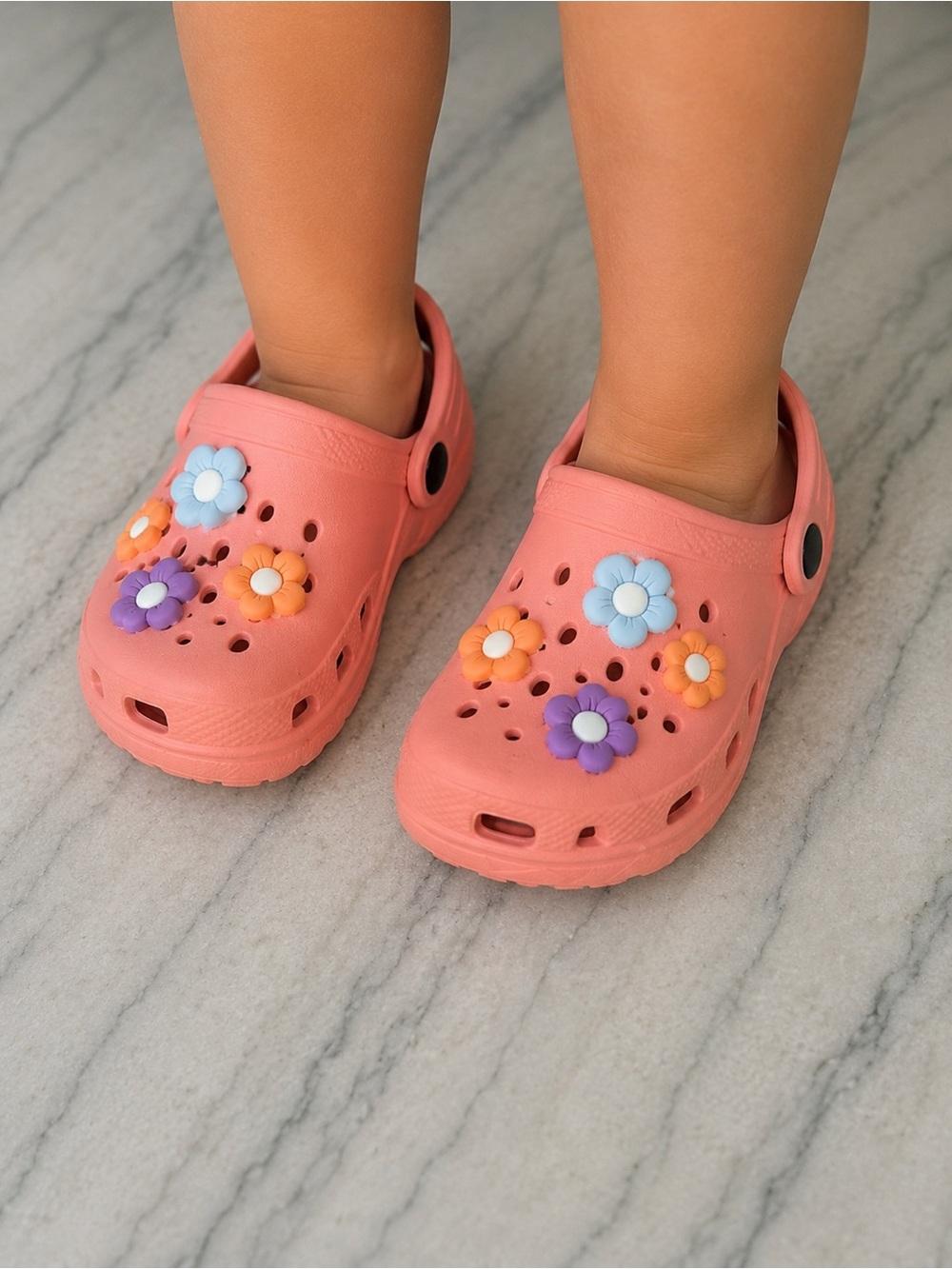 Lily & Dan Toddler Summer Clogs Pink Floral Size 9/10 NWT